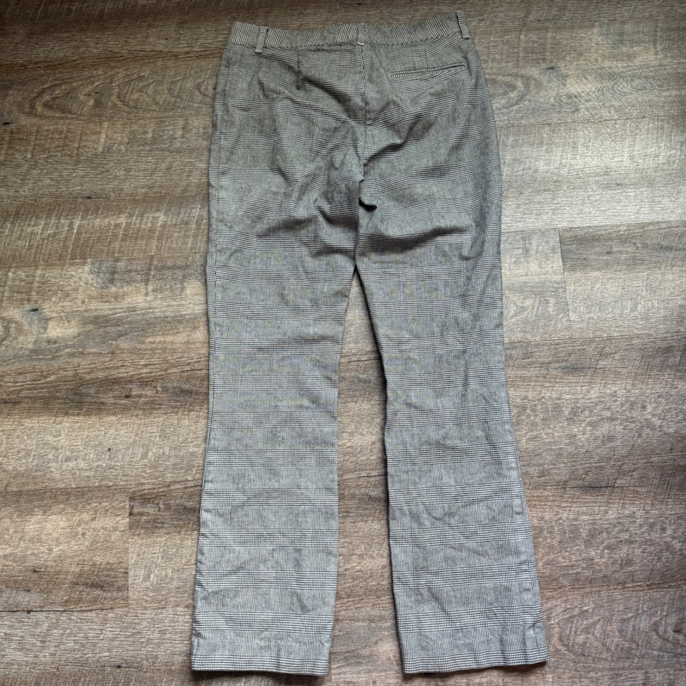 Lauren Ralph Lauren Adelle Slim Pants 8 Black White Glen Plaid Stretch Trousers - Picture 7 of 8